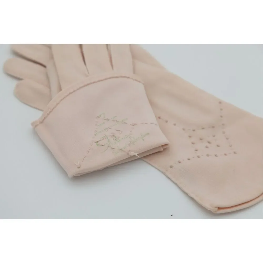 1950s‎ Vintage Blush Pink Dress Gloves Size 6 1/2 Wear Right Gloves